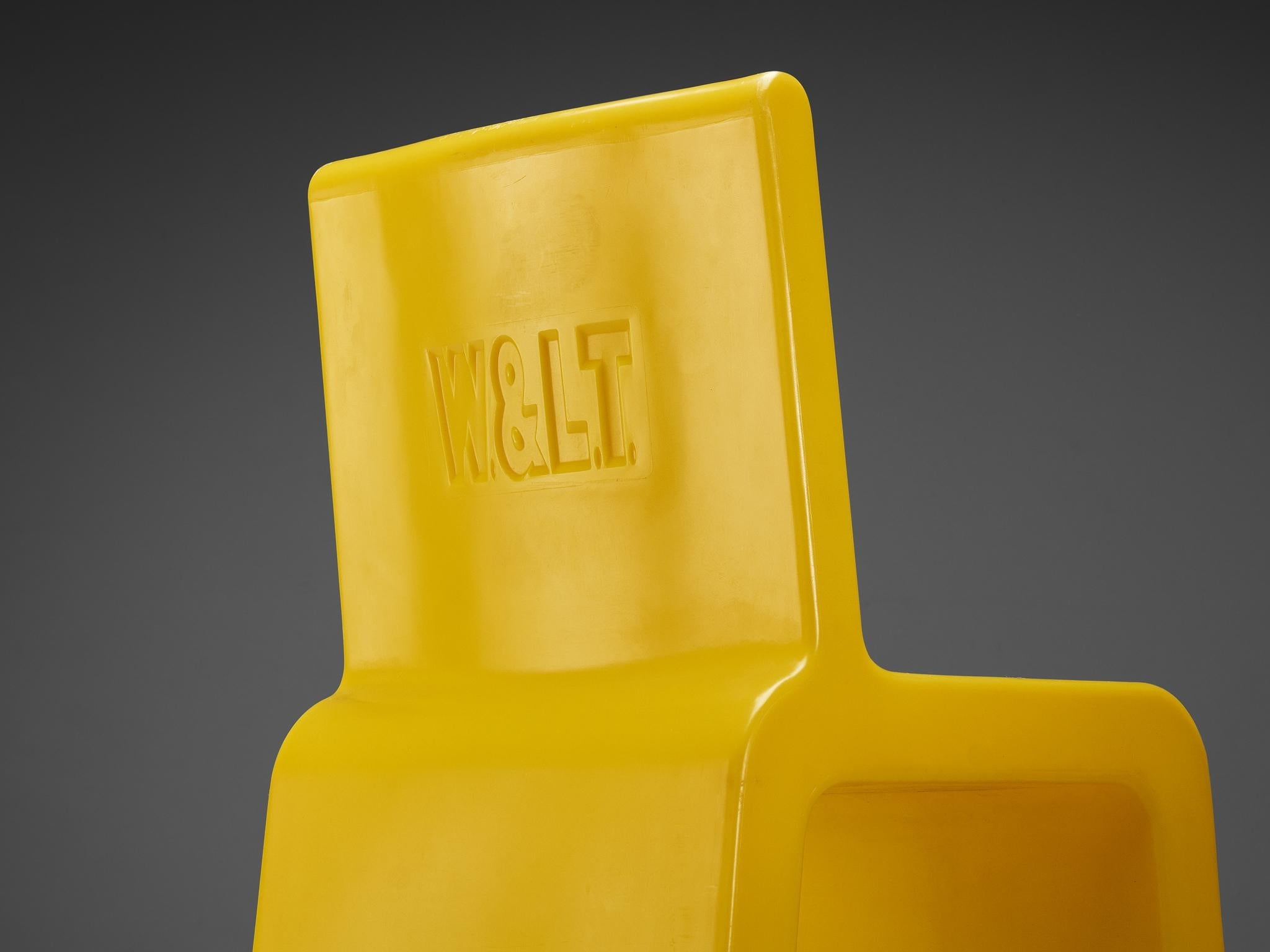 Marc Newson 'Kiss the Future' Chair in Yellow Molded Polypropylene