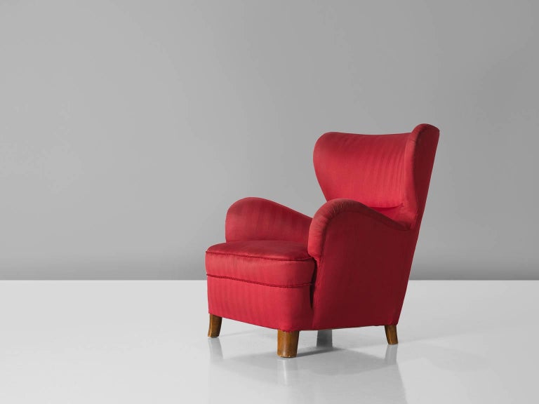 Danish Wingback Lounge Chair