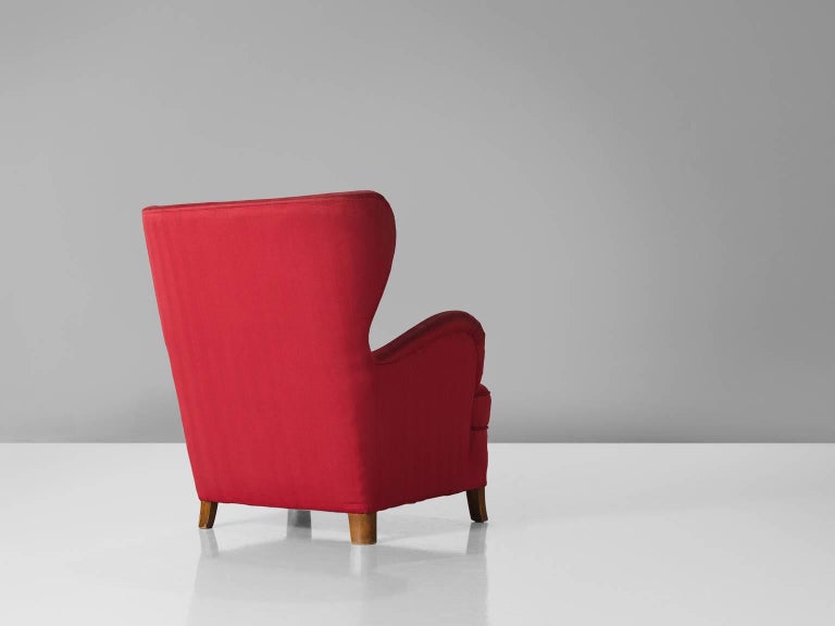 Danish Wingback Lounge Chair